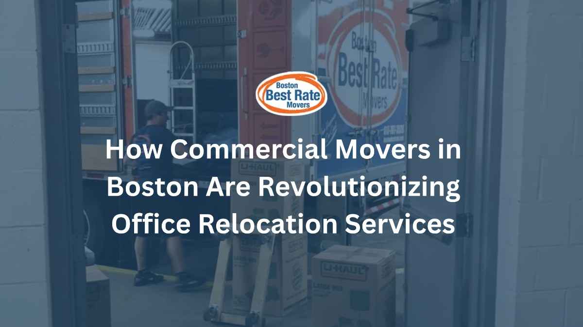 Commercial movers in Boston executing a professional office relocation