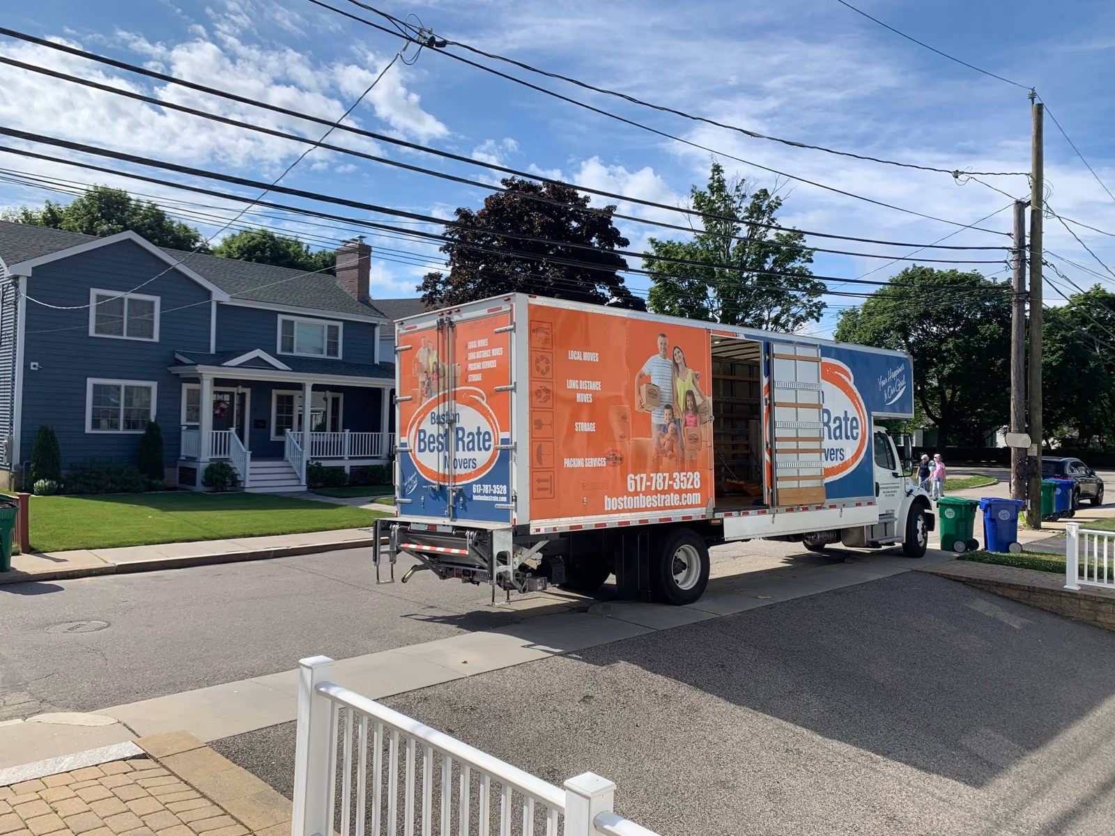 Boston Best Rate Movers truck parked for efficient loading during a local move